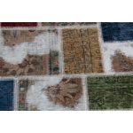 Patchwork szőnyeg színes 100x145 kézi szövésű nappali szőnyeg