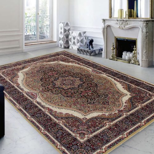 Perzsa szőnyeg barna Kerman 200x300 klasszikus szőnyeg