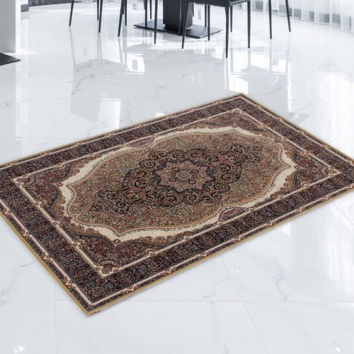 Perzsa szőnyeg barna Kerman 80x120 klasszikus szőnyeg