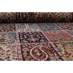 Perzsa szőnyeg bordó 140X200 kazettás szőnyeg