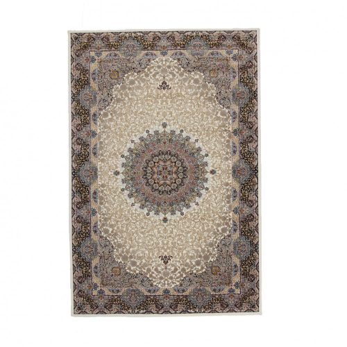 Perzsa szőnyeg bézs Kerman 160x230 klasszikus szőnyeg