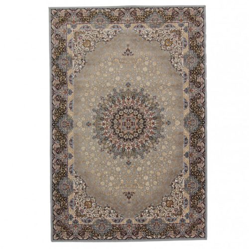 Perzsa szőnyeg szürke Kerman 80x120 prémium gépi szőnyeg akrilból