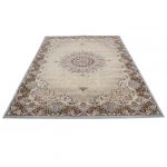 Perzsa szőnyeg szürke Kerman 80x120 minőségi akril szőnyeg