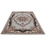 Perzsa szőnyeg szürke TABRIZ 160x230 exkluzív nappali szőnyeg akrilból