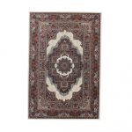 Perzsa szőnyeg bézs TABRIZ 160x230 luxus nappali szőnyeg akrilból