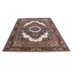 Perzsa szőnyeg bézs TABRIZ 160x230 luxus nappali szőnyeg akrilból