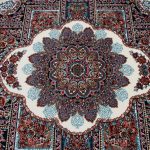 Perzsa szőnyeg bézs TABRIZ 160x230 luxus nappali szőnyeg akrilból