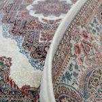 Perzsa szőnyeg bézs TABRIZ 160x230 luxus nappali szőnyeg akrilból