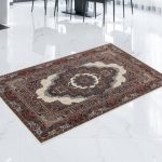 Perzsa szőnyeg bézs Tabriz 80x120 luxus akril szőnyeg