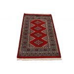 Pakisztáni szőnyeg bordó Jaldar 76x125 kézi csomózású szőnyeg