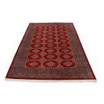 Pakisztáni szőnyeg bordó Bokhara 259x156 kézi csomózású nappali szőnyeg