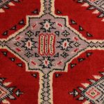 Pakisztáni szőnyeg bordó Bokhara 259x156 kézi csomózású nappali szőnyeg