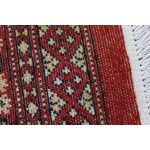Pakisztáni szőnyeg bordó Bokhara 76x128 kézi csomózású szőnyeg