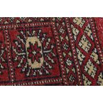 Pakisztáni szőnyeg bordó Bokhara 79x129 kézi csomózású szőnyeg