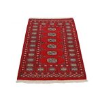 Pakisztáni szőnyeg bordó Bokhara 78x121 kézi csomózású szőnyeg