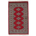 Pakisztáni szőnyeg bordó Jaldar 79x127 kézi csomózású szőnyeg