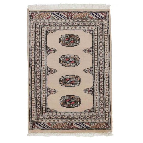 Pakisztáni szőnyeg bézs Bokhara 61x90 kézi csomózású nappali szőnyeg