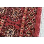 Pakisztáni szőnyeg rózsaszín Bokhara 77x130 kézi csomózású szőnyeg