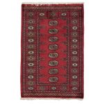 Pakisztáni szőnyeg rózsaszín Bokhara 81x119 kézi csomózású szőnyeg
