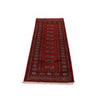 Futószőnyeg bordó Bokhara 65x180 kézi csomózású pakisztáni szőnyeg