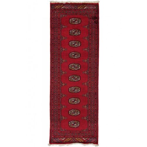 Futószőnyeg bordó Bokhara 65x188 kézi csomózású pakisztáni szőnyeg