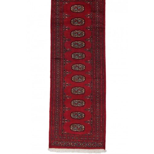 Futószőnyeg bordó Bokhara 63x183 kézi csomózású pakisztáni szőnyeg