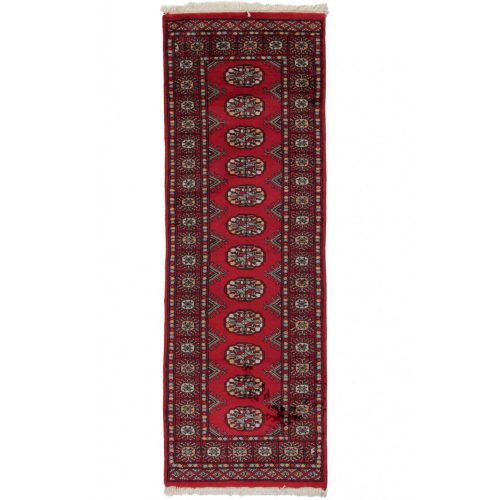 Futószőnyeg bordó Bokhara 60x175 kézi csomózású pakisztáni szőnyeg