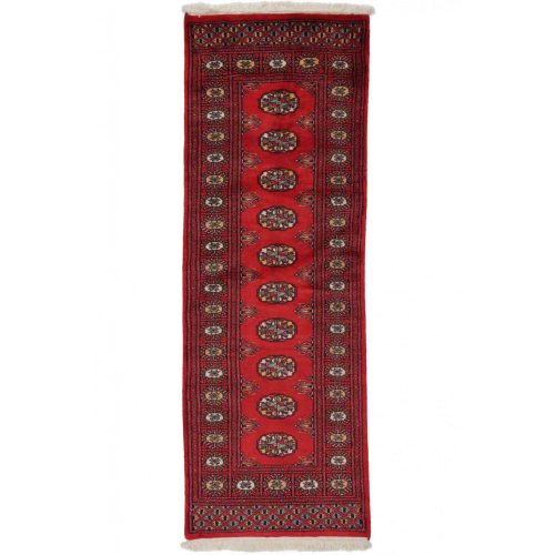 Futószőnyeg bordó Bokhara 65x186 kézi csomózású pakisztáni szőnyeg
