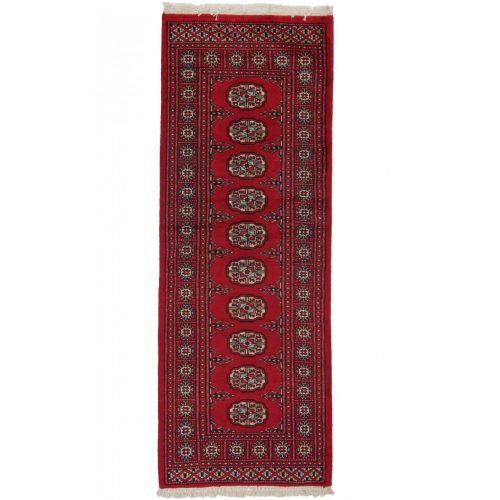 Futószőnyeg bordó Bokhara 65x176 kézi csomózású pakisztáni szőnyeg