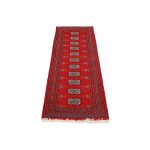 Futószőnyeg bordó Bokhara 62x187 kézi csomózású pakisztáni szőnyeg