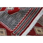 Pakisztáni szőnyeg bordó Jaldar 93x140 kézi csomózású szőnyeg