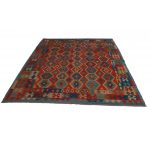 Kilim szőnyeg 207x292 kézi szövésű afgán gyapjú kilim