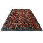 Kilim szőnyeg 207x292 kézi szövésű afgán gyapjú kilim