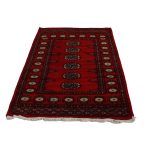 Pakisztáni szőnyeg bordó Bokhara 80x118 kézi csomózású szőnyeg