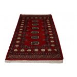 Pakisztáni szőnyeg bordó Bokhara 79x125 kézi csomózású szőnyeg