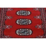 Pakisztáni szőnyeg bordó Bokhara 79x125 kézi csomózású szőnyeg