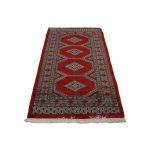 Pakisztáni szőnyeg bordó Jaldar 71x129 kézi csomózású szőnyeg