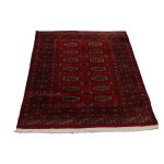 Pakisztáni szőnyeg bordó Bokhara 93x146 kézi szőnyeg