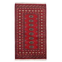 Pakisztáni szőnyeg bordó Bokhara 96x162 kézi szőnyeg