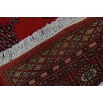 Pakisztáni szőnyeg bordó Bokhara 94x160 kézi csomózású szőnyeg