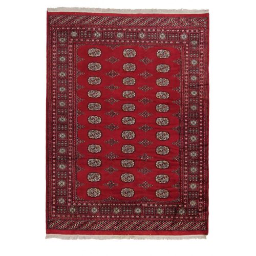 Pakisztáni szőnyeg bordó Bokhara 168x229 kézi csomózású nappali szőnyeg