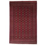 Pakisztáni szőnyeg bordó Bokhara 198x308 kézi csomózású nappali szőnyeg