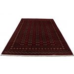 Pakisztáni szőnyeg bordó Bokhara 198x308 kézi csomózású nappali szőnyeg