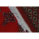 Pakisztáni szőnyeg bordó Bokhara 220x297 kézi csomózású nappali szőnyeg