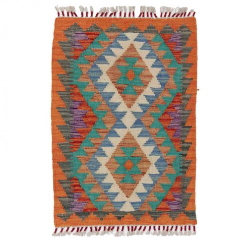 Kézi szövésű Kilim szőnyeg Chobi 63x89 afgán gyapjú kilim