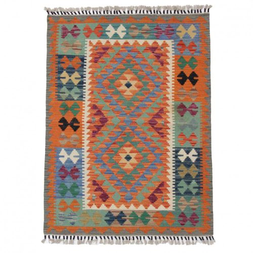 Kilim szőnyeg Chobi 91x121 kézi szövésű afgán gyapjú kilim