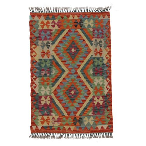 Chobi Kilim szőnyeg 124x83 kézi szövésű afgán gyapjú kilim