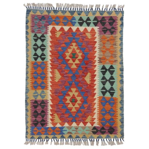 Kilim szőnyeg Chobi 91x118 kézi szövésű afgán gyapjú kilim