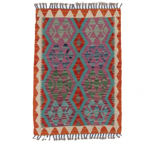 Kilim szőnyeg Chobi 83x118 kézi szövésű afgán gyapjú kilim