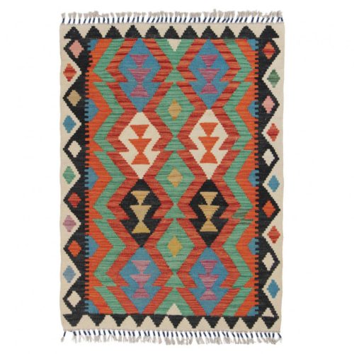 Kilim szőnyeg Chobi 87x119 kézi szövésű afgán gyapjú kilim